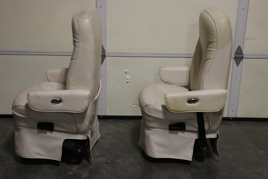 USED RV FLEXSTEEL VINYL CAPTAIN CHAIR SET FOR SALE RV Furniture 